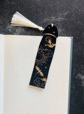 Onyx Cockmark Leatherette Bookmark