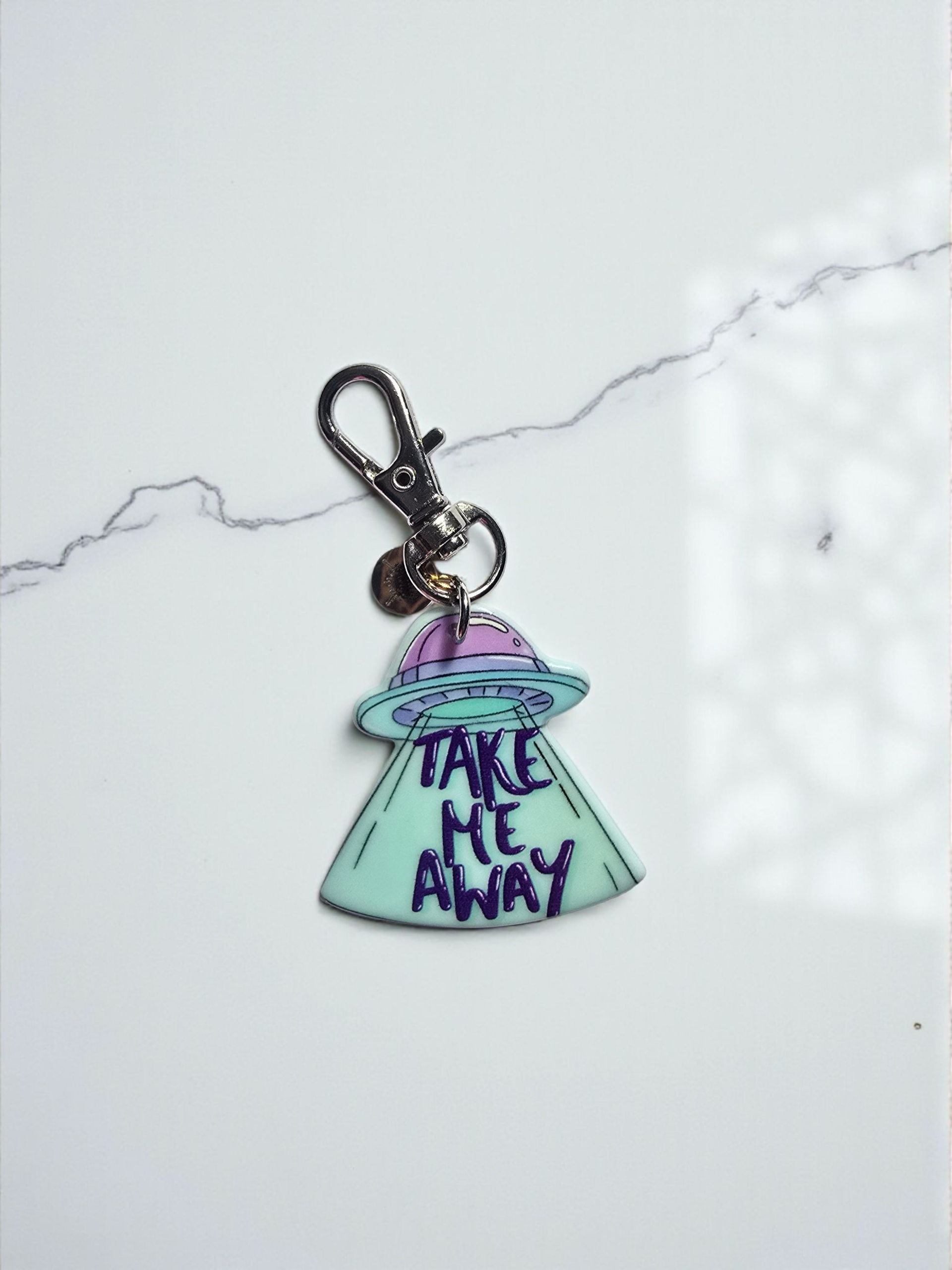Take Me Away UFO Keychain