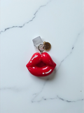 Red Lip Locked Clear Dust Plug
