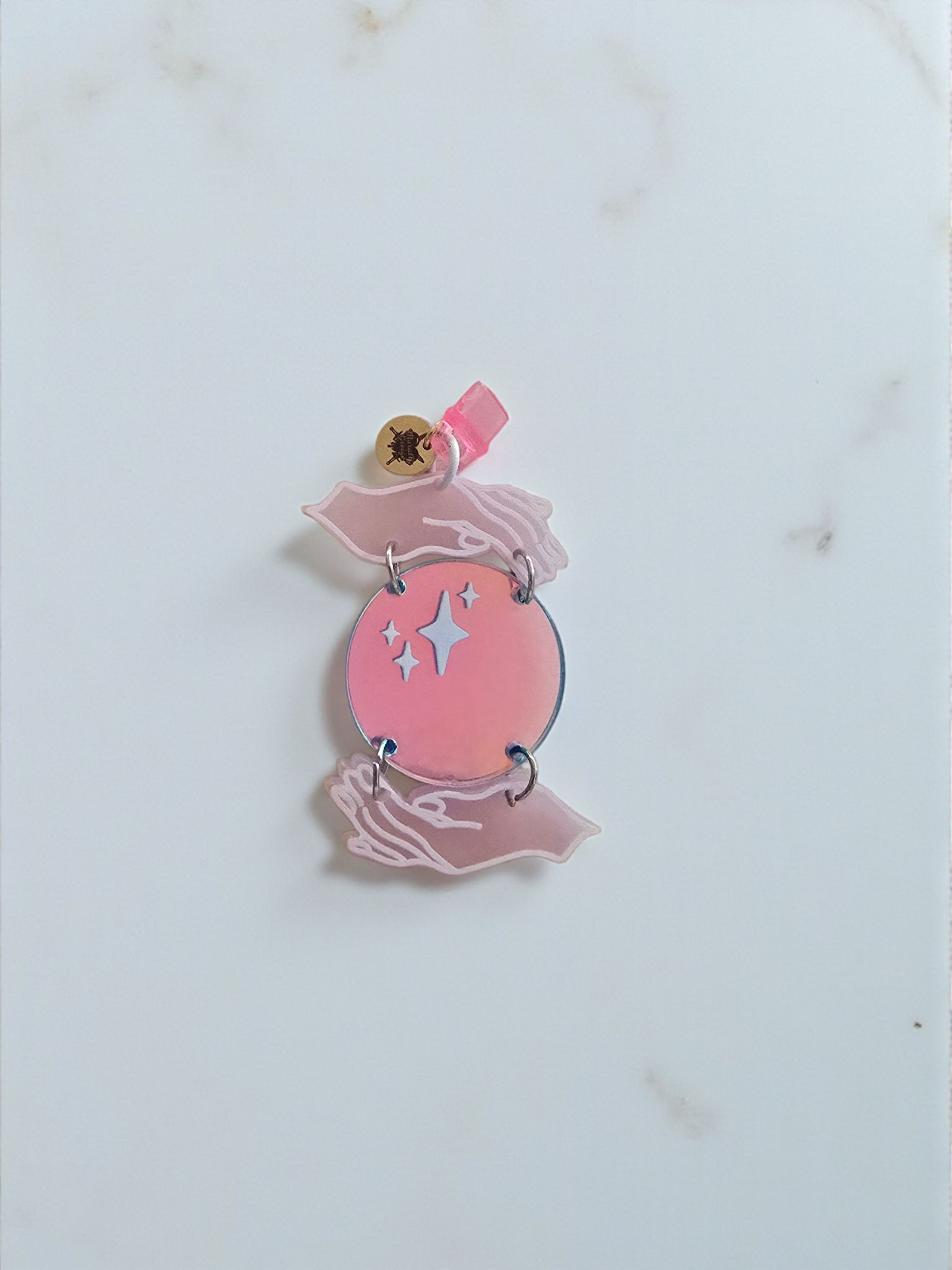 The Fortune Pink Iridescent Crystal Ball Dust Plug