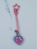 The Antidote Long Pink Link Stat Clasp Keychain