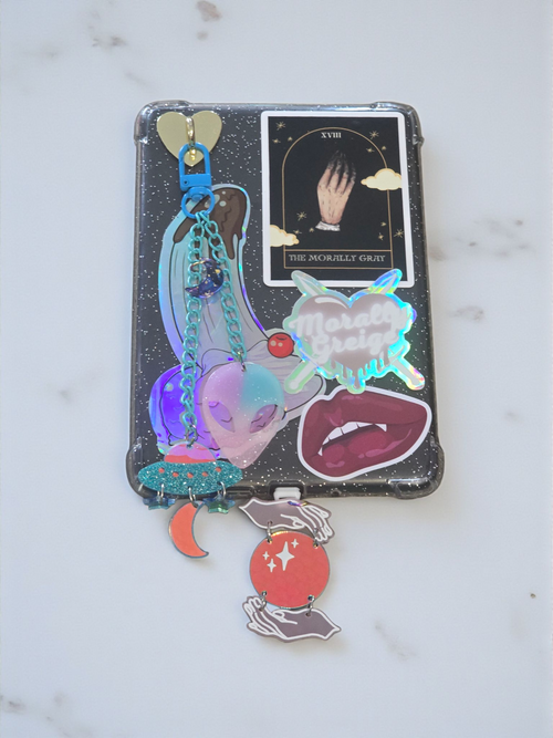 Beam Me Up Alien UFO E-reader Charm
