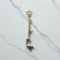The Dragon Gold Brass 2-in-1 Kindle Charm and Keychain