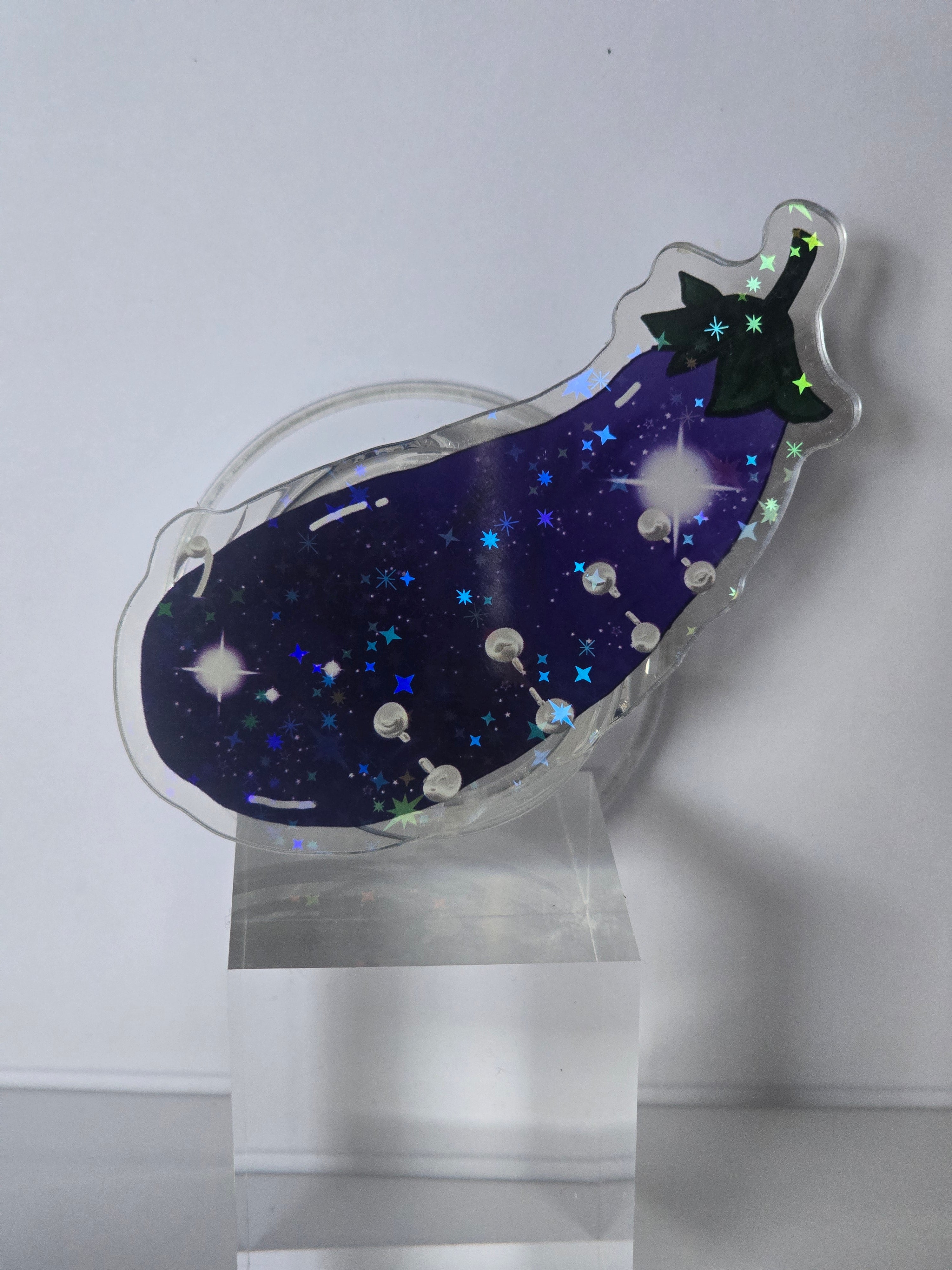 Pierced Eggplant Phone Grip