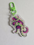 Tentacle Glitter Keychain