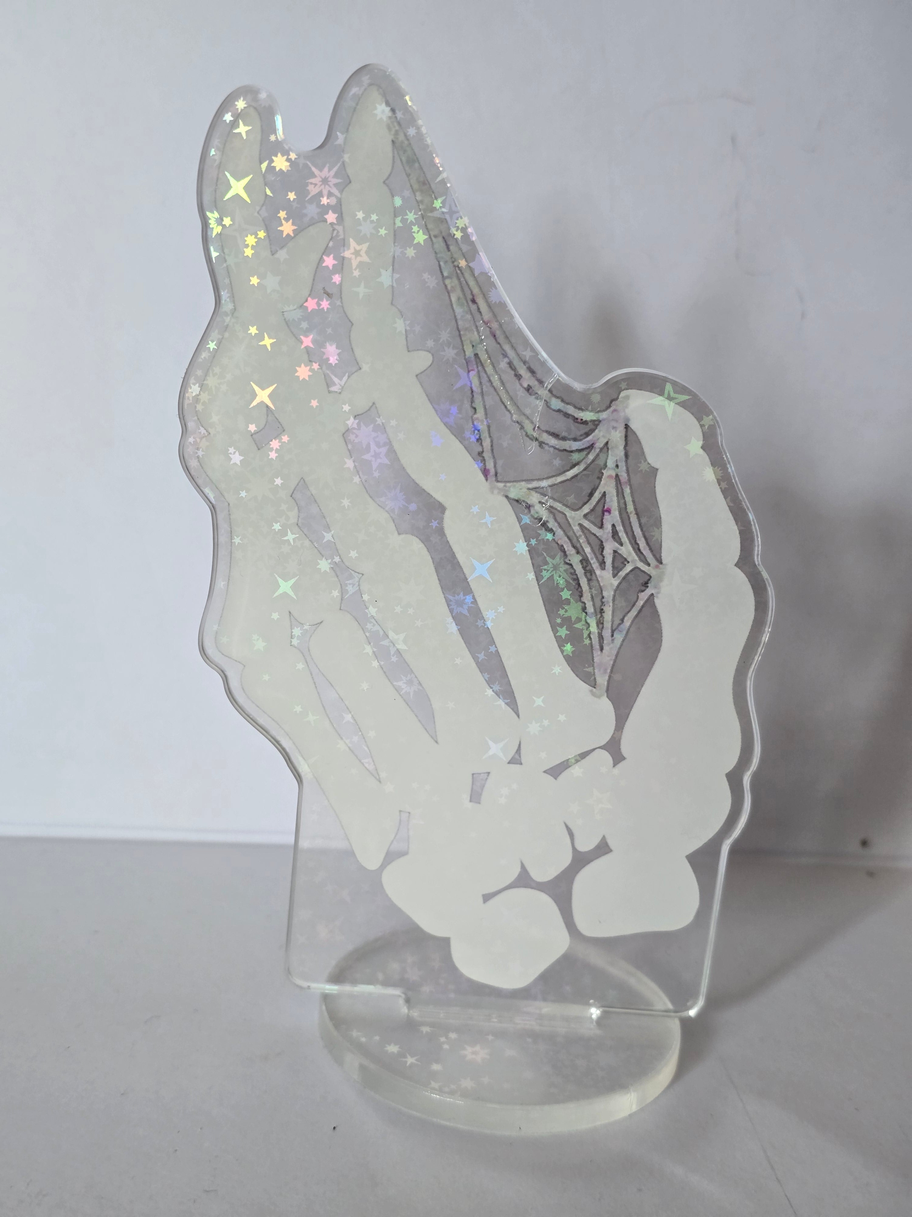 Skeleton Hand Holographic Standee