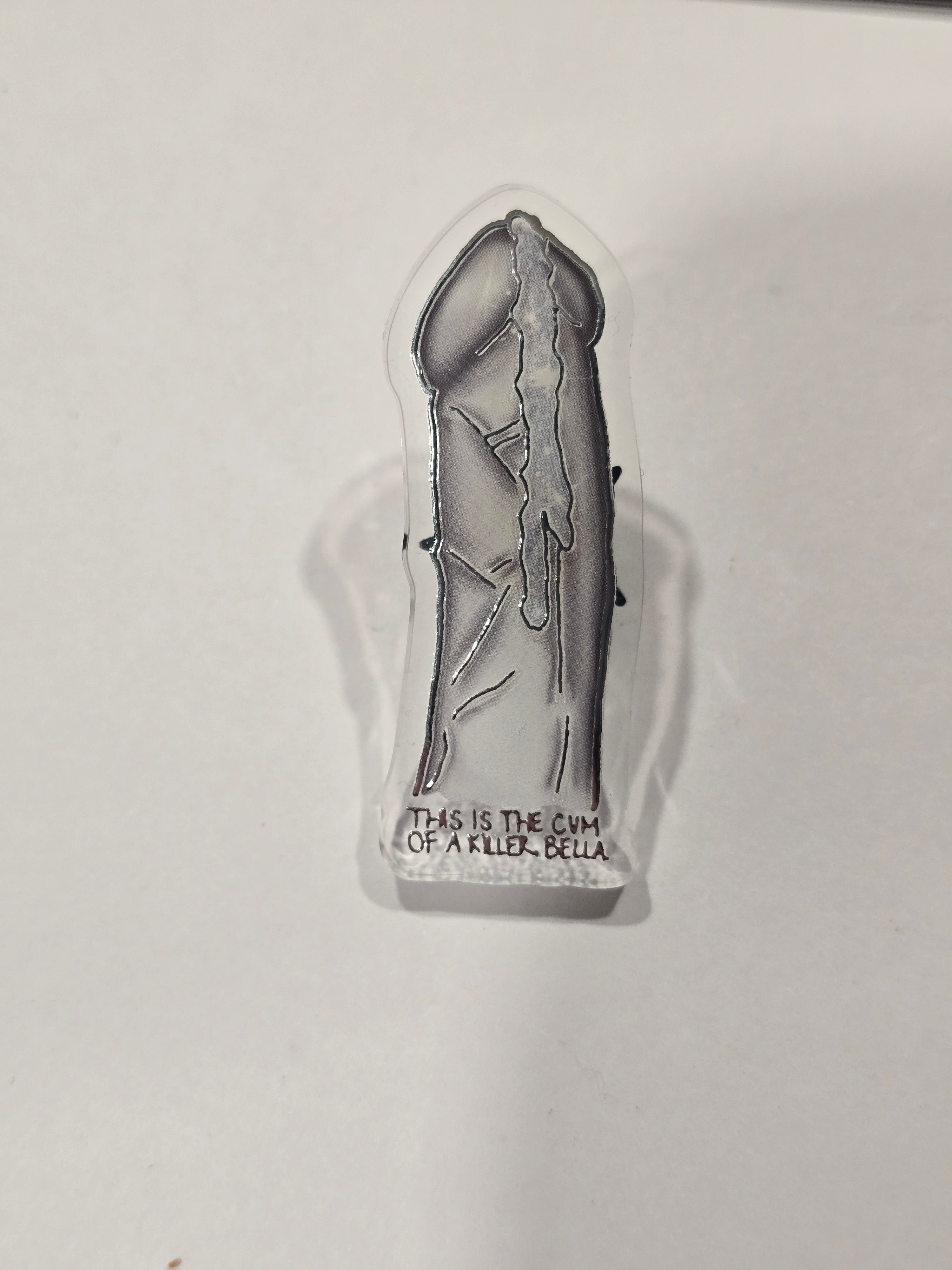 TITCOAK Raised Silver Foil Peen Pin