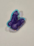 Double D Rainbow Holo Glitter Pin