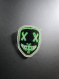 Glow In The Dark Mask Pin