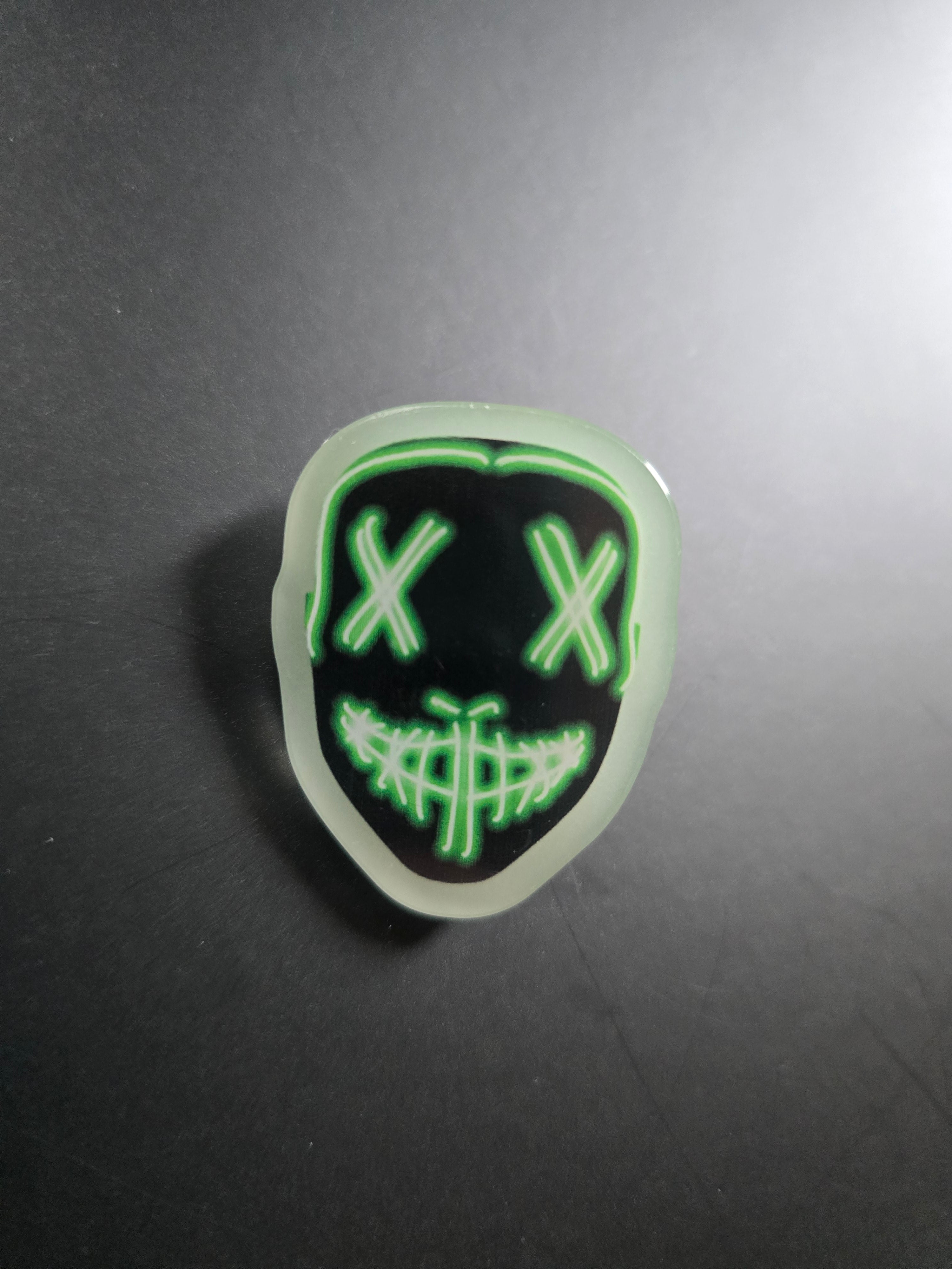 Glow In The Dark Mask Pin