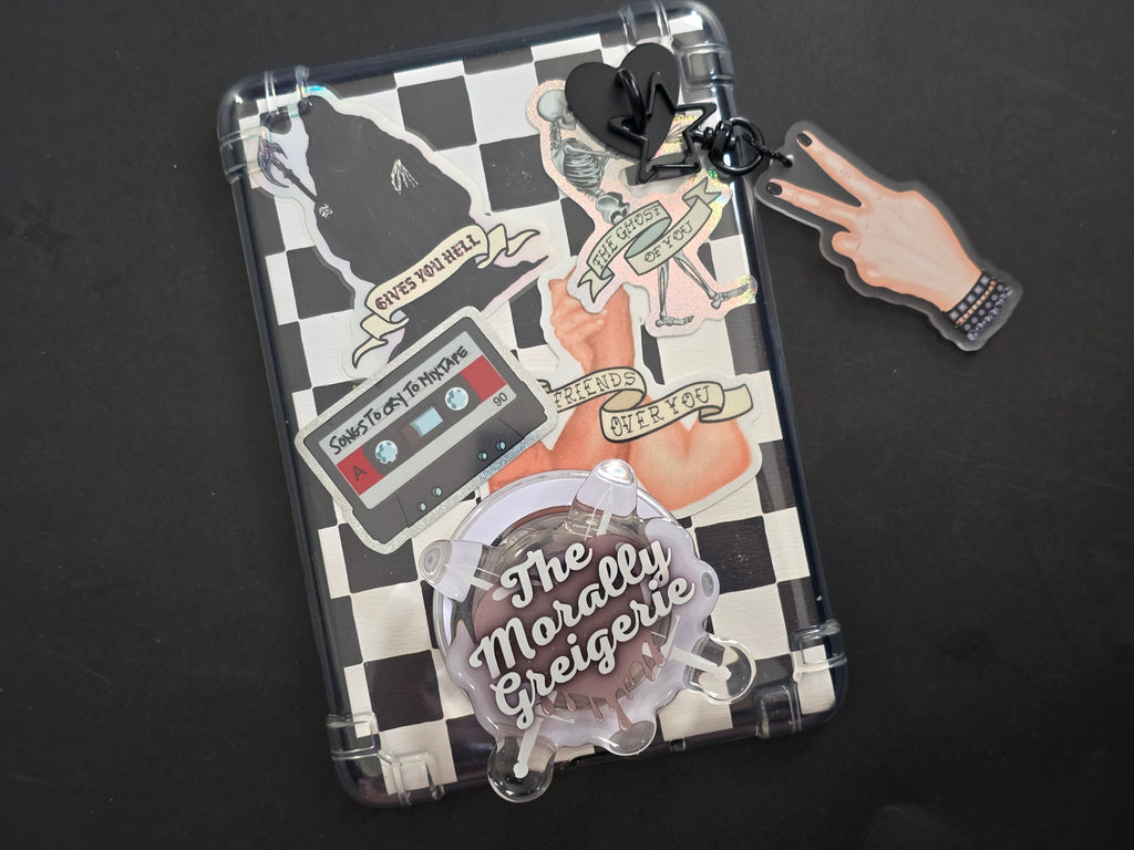 Emo Peace Sign E-Reader Charm
