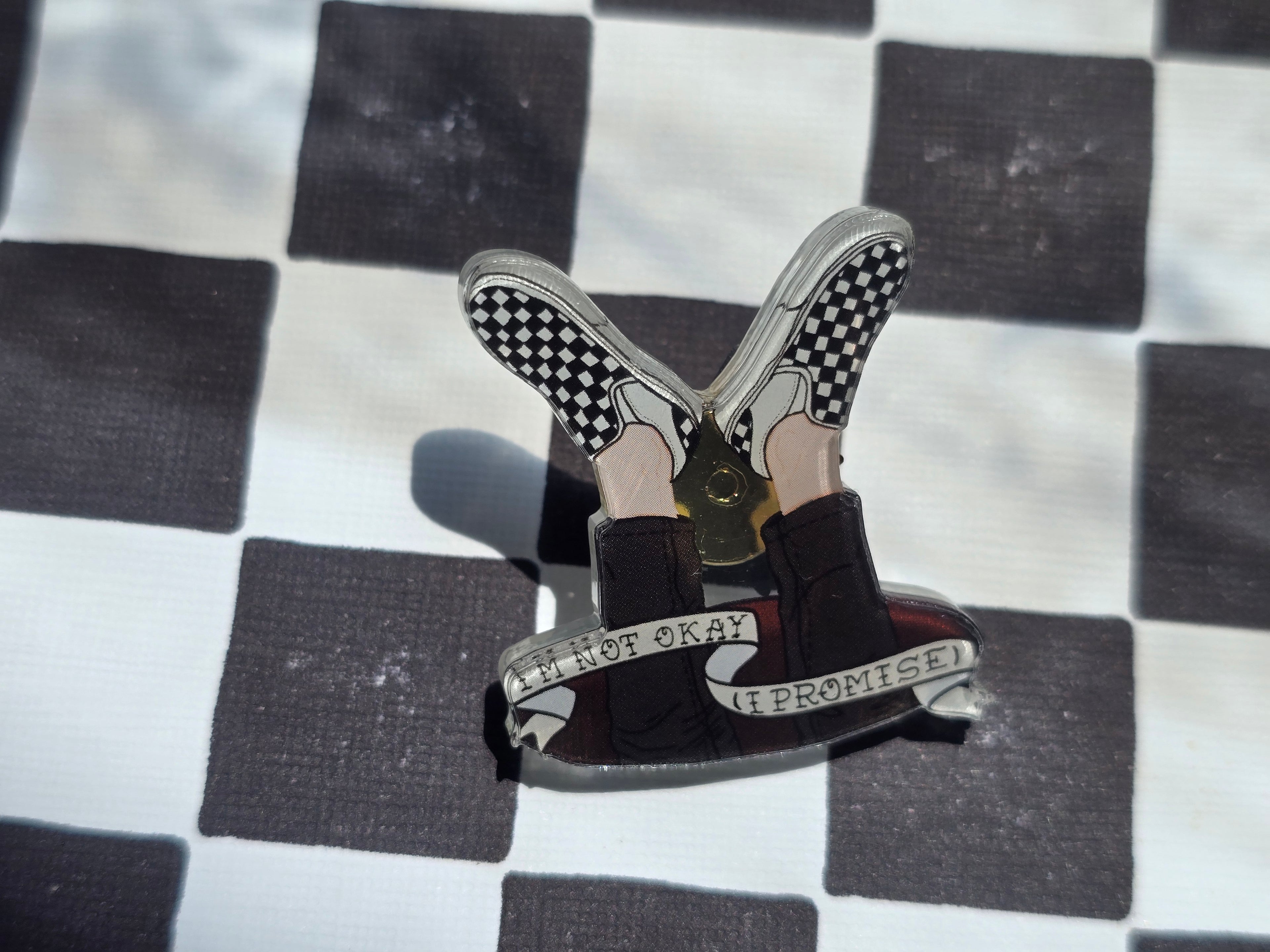 I'm Not Okay Acrylic Pin