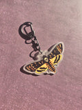 Deaths Head Hawkmoth Keychain Charm