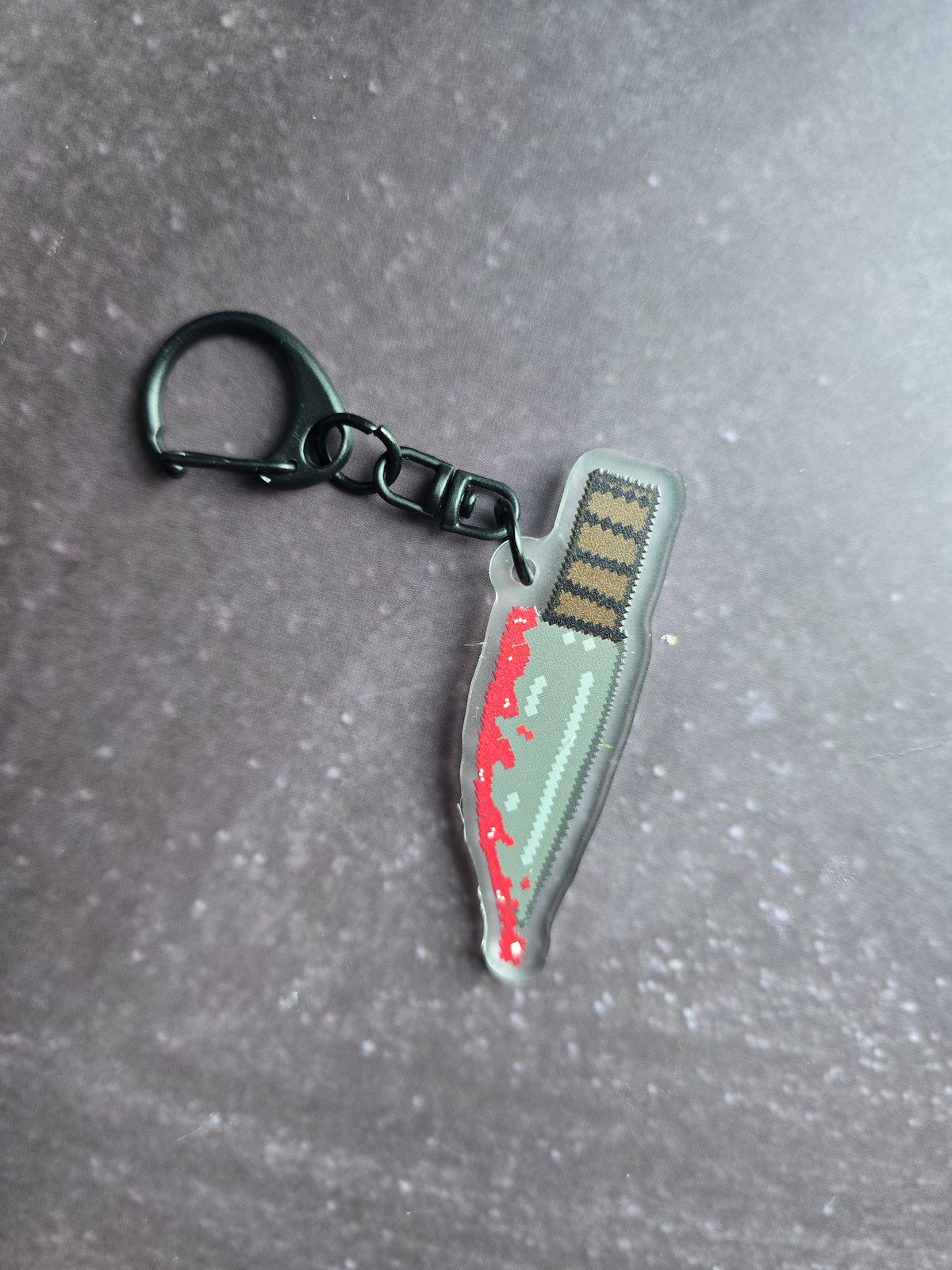 Pixel Horror Knife Charm