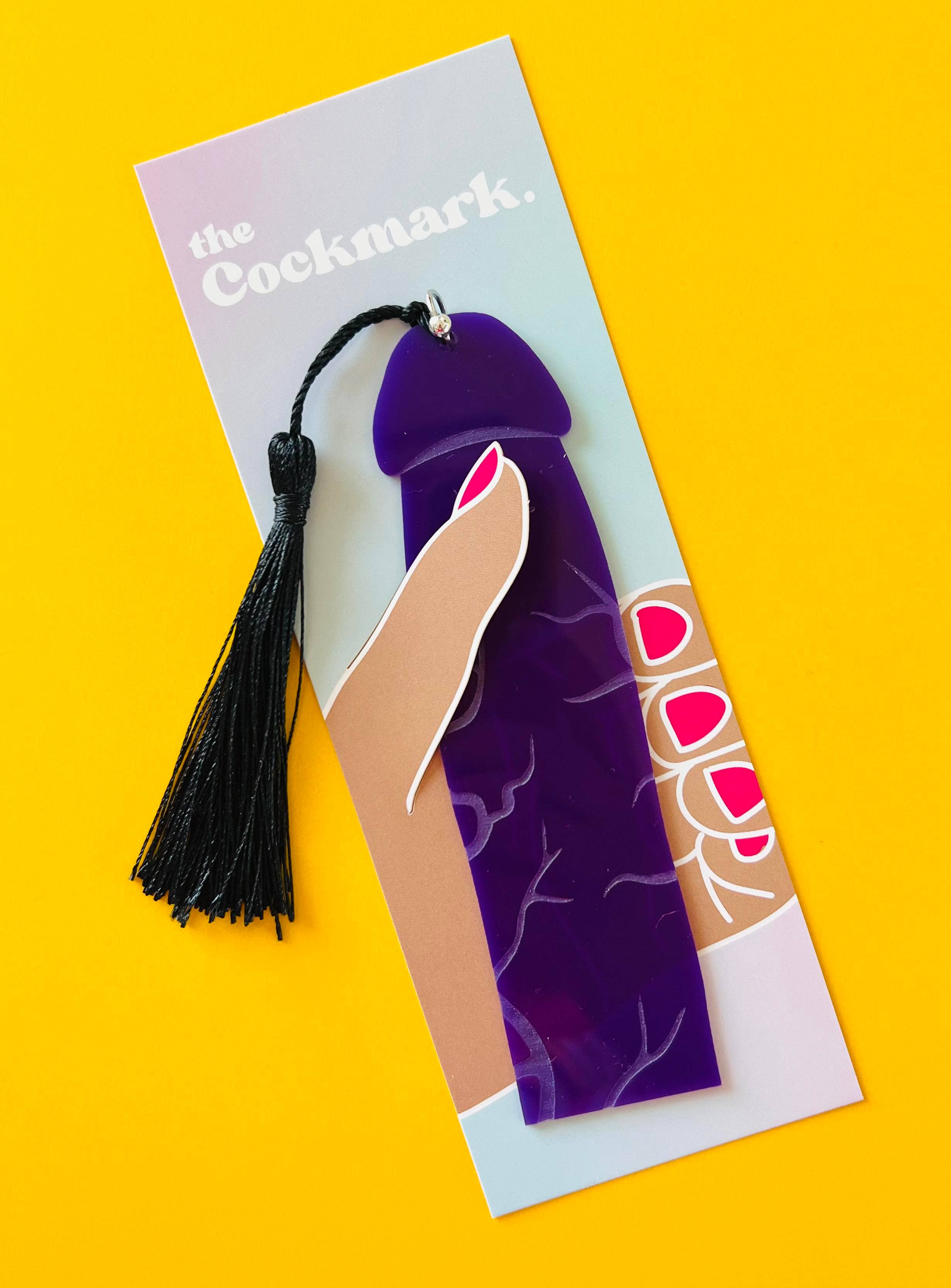 Prince Albert Purple Cockmark Acrylic Bookmark