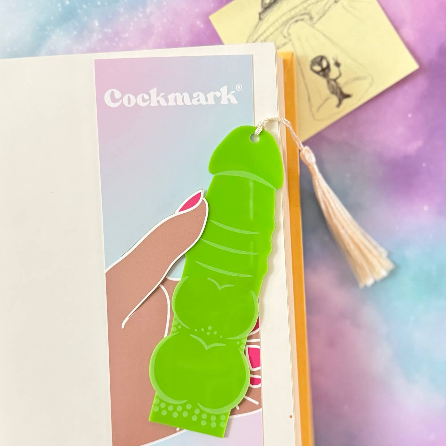 Knotty Boi Cockmark Acrylic Bookmark
