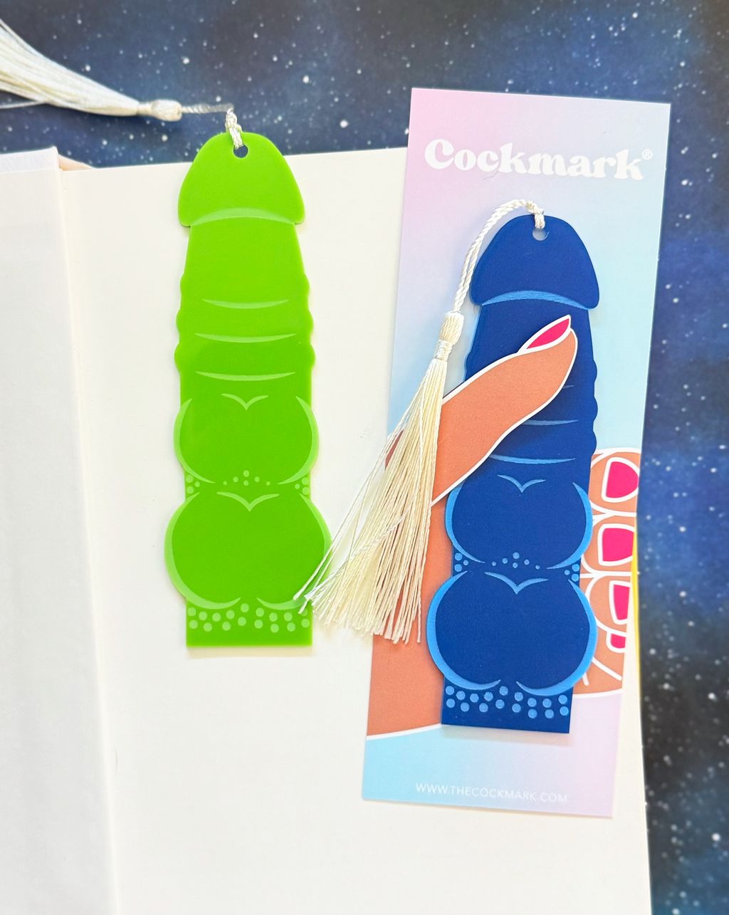 Knotty Boi Cockmark Acrylic Bookmark