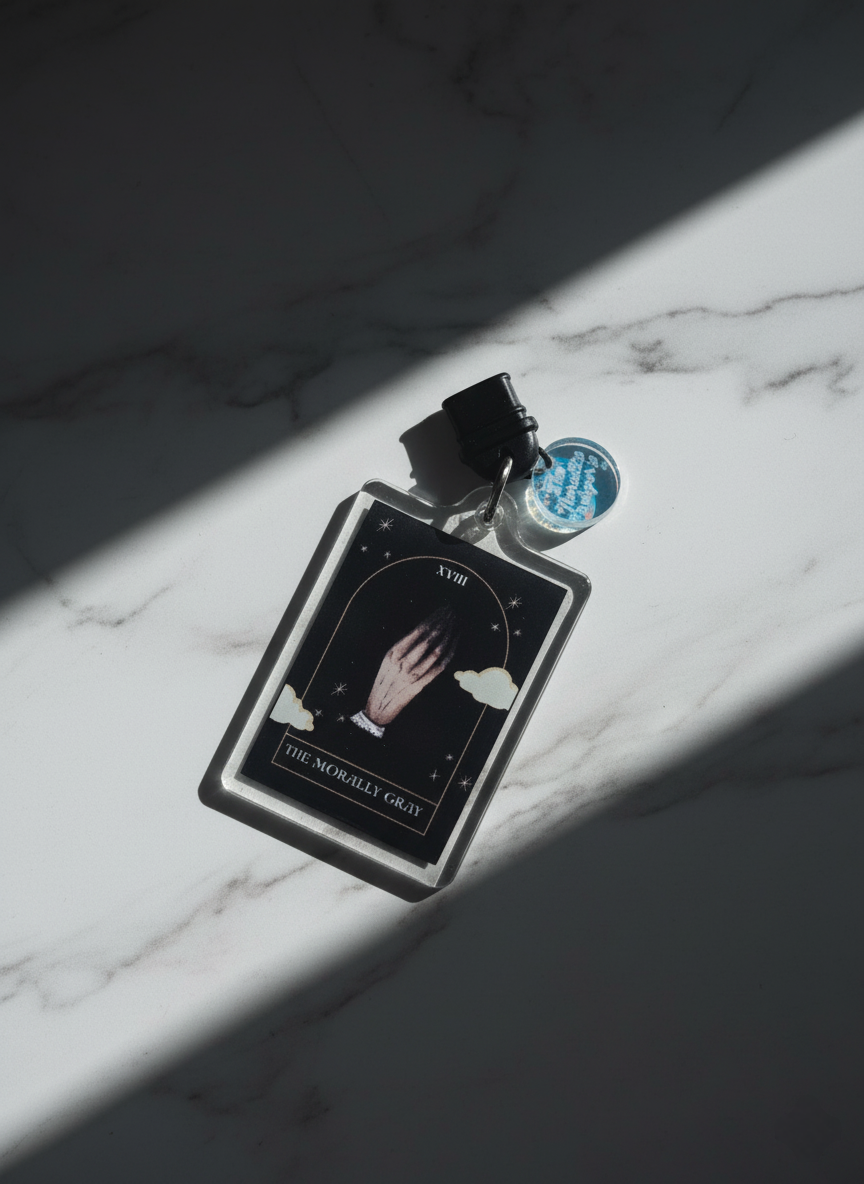 The Morally Gray Arcana Collection Trope Card Subtle Glitter Acrylic Dust Plug