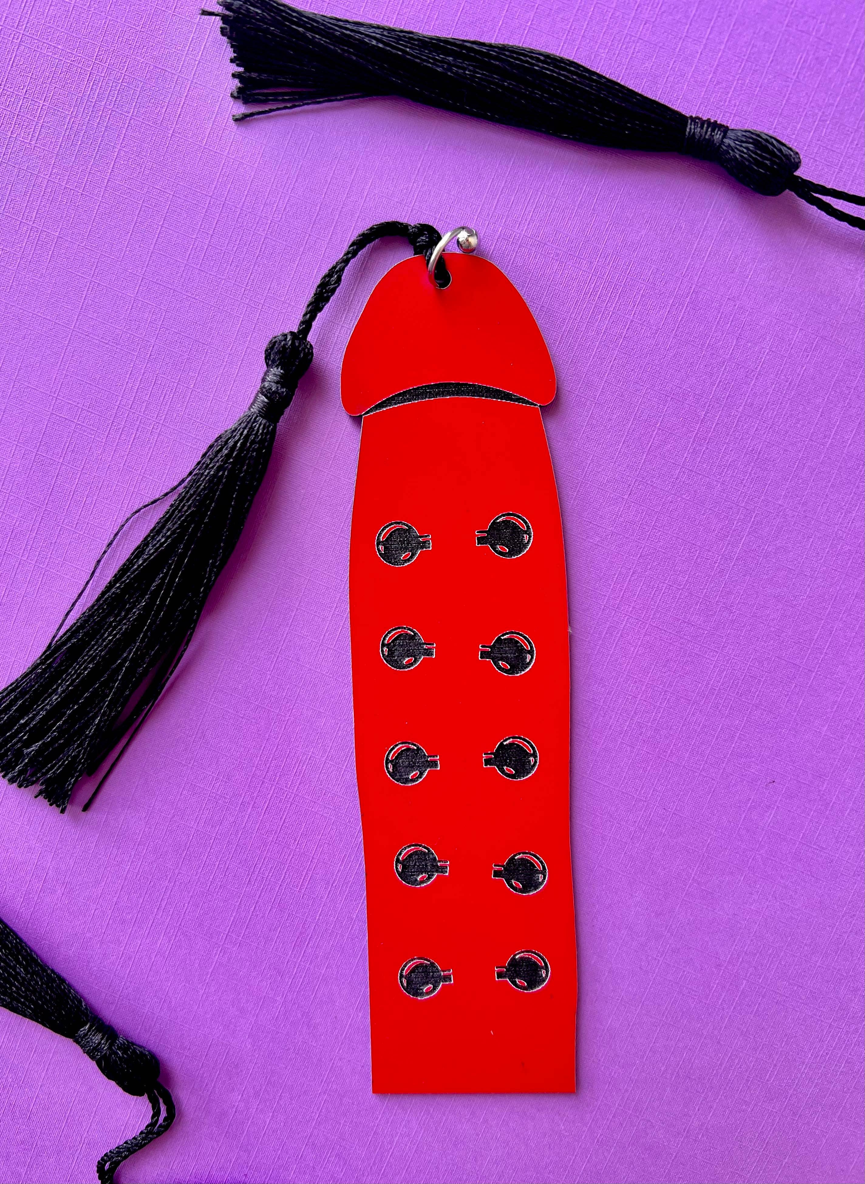 Jacob's Ladder Red Cockmark Acrylic Bookmark